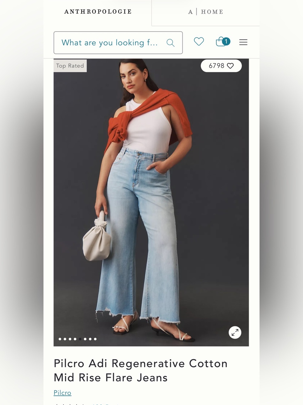 Pilcro Adi Wide Leg Jeans